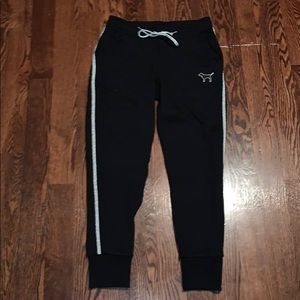 black sweat pants from pink